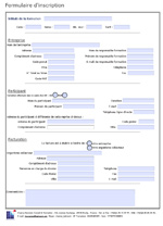 Formulaire d'inscription